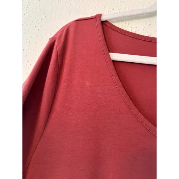 Matilda Jane Joanna Gaines Country Drive Maxi Dress Rust Red 3/4 Sleeve Pockets - Picture 11 of 12